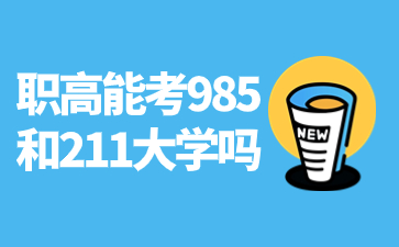 職高能考985和211大學(xué)嗎?