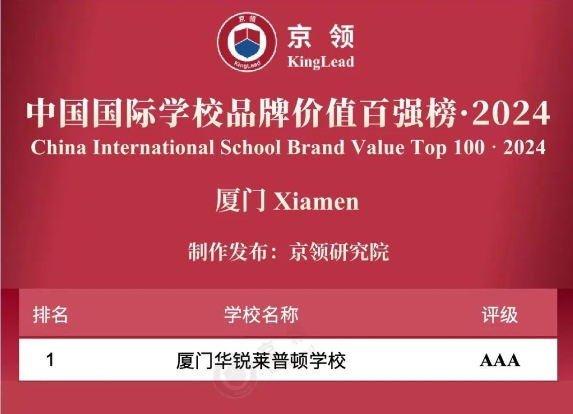 福建省國際化學(xué)校中的高端黑馬——廈門華銳萊普頓學(xué)校