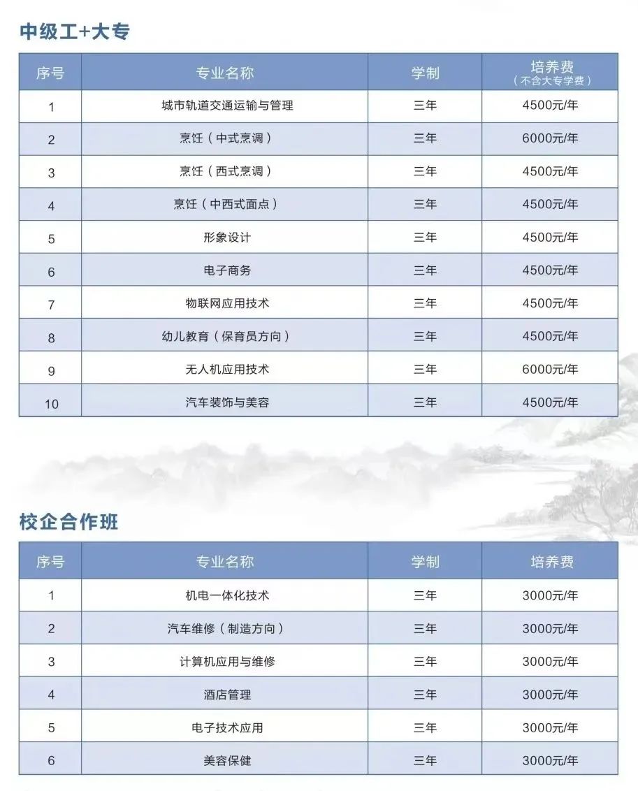 福建技校學(xué)費(fèi)